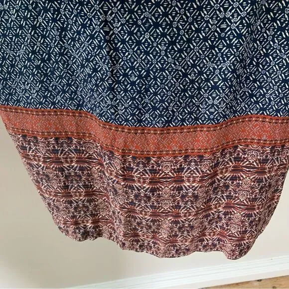 PATAGONIA Women’s Lost Wildflower Dress Sunburst Crux Navy Pockets Size Large - Picture 6 of 14